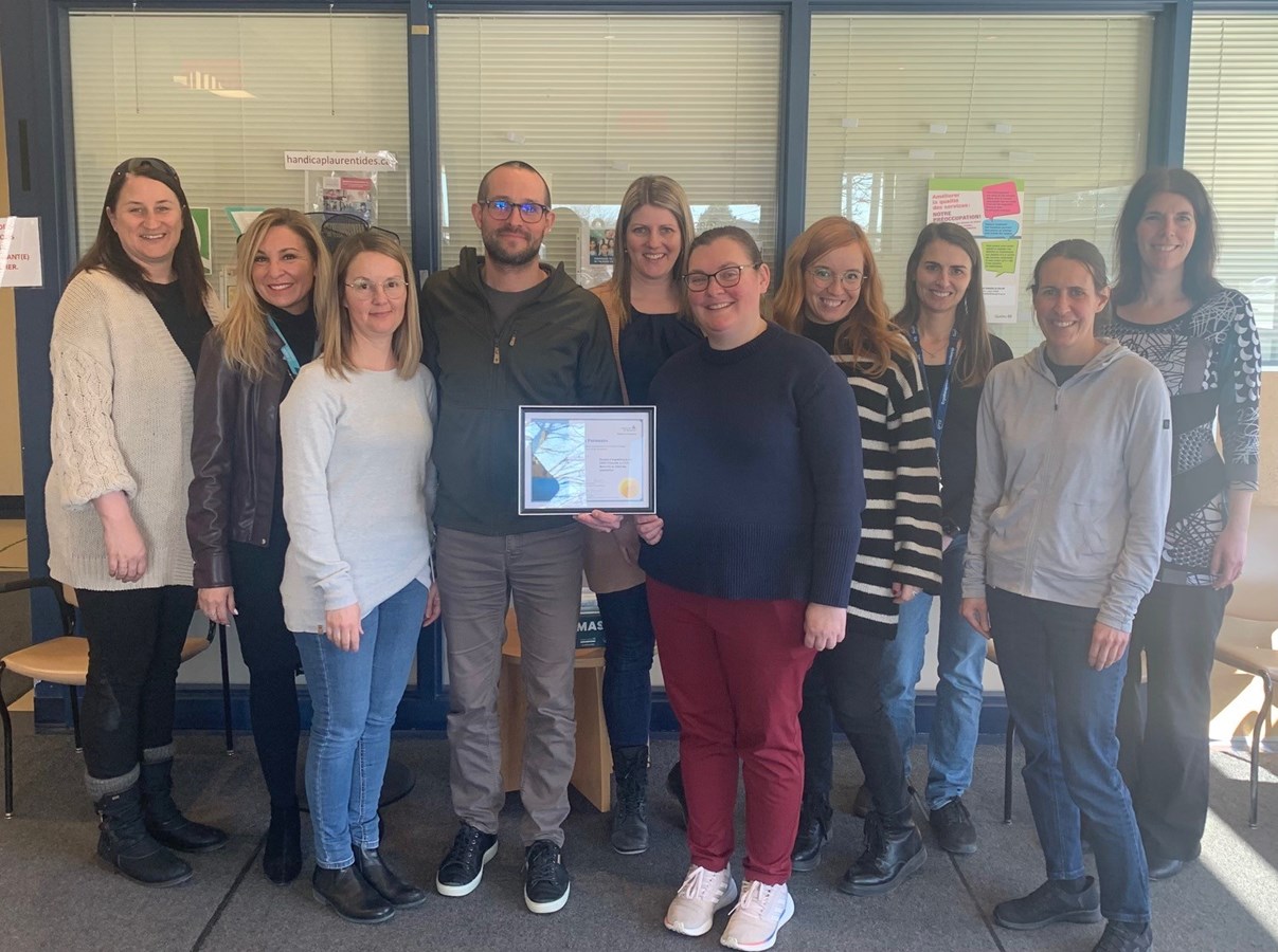 Un prix pour le CMSSS d’Youville et le CRDP de Blainville