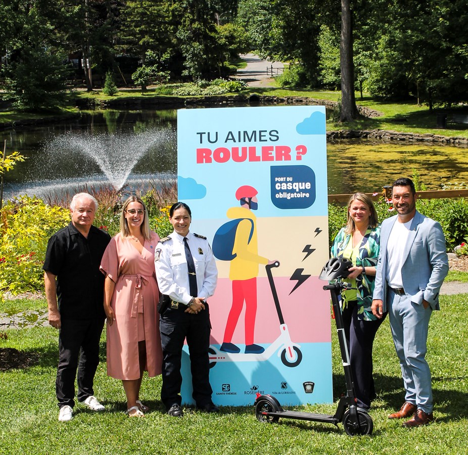 Quatre municipalités sensibilisent sur l'utilisation des trottinettes électrique