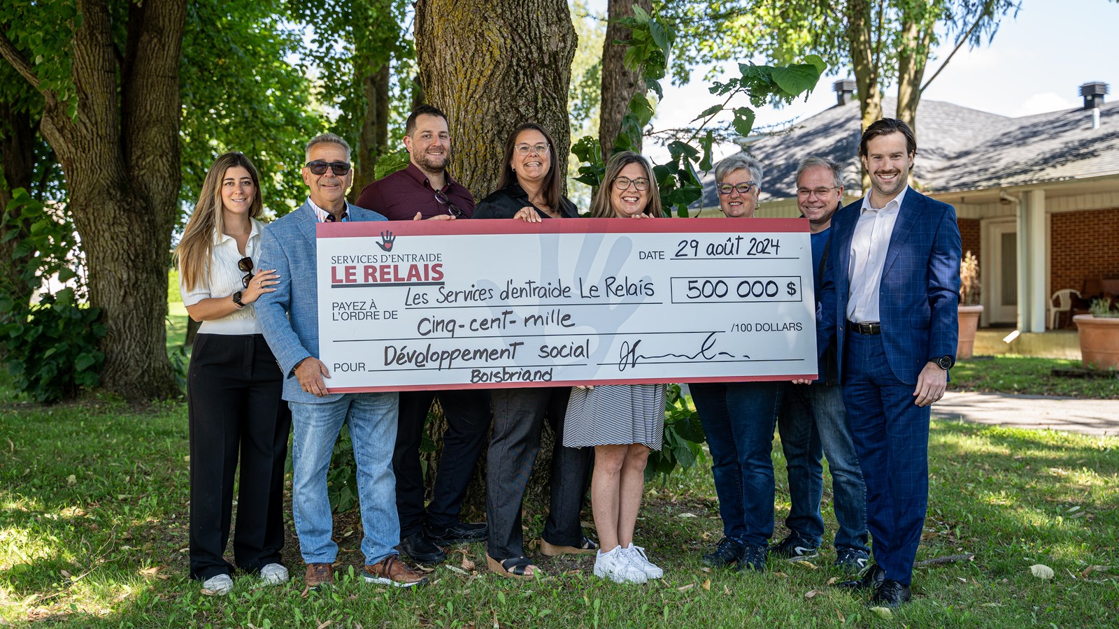 Jacques Houle et sa famille s’associe aux Services d’Entraide Le Relais
