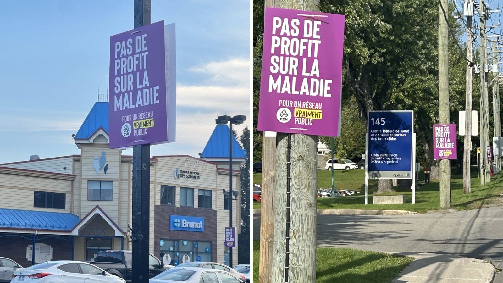 La CSN se mobilise dans les Laurentides pour le réseau de la santé public