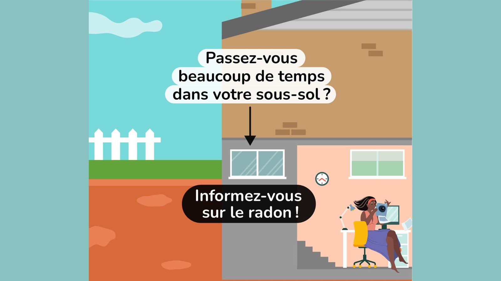 Le radon est invisible, inodore et impossible à détecter par les sens.