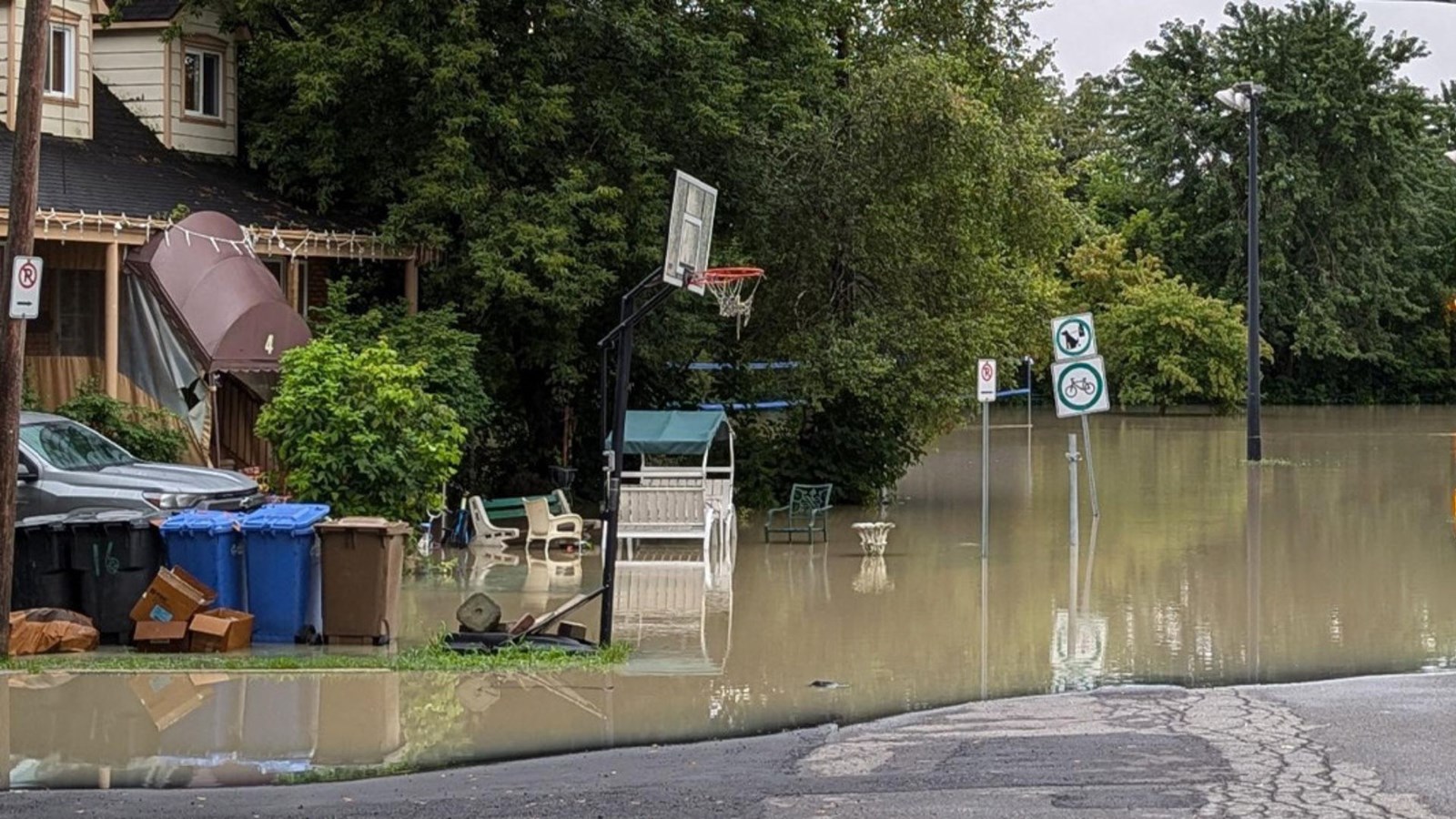 La tempête Debby du 9 août 2024 avait fait plusieurs dégâts dans la Ville de Sainte-Thérèse.