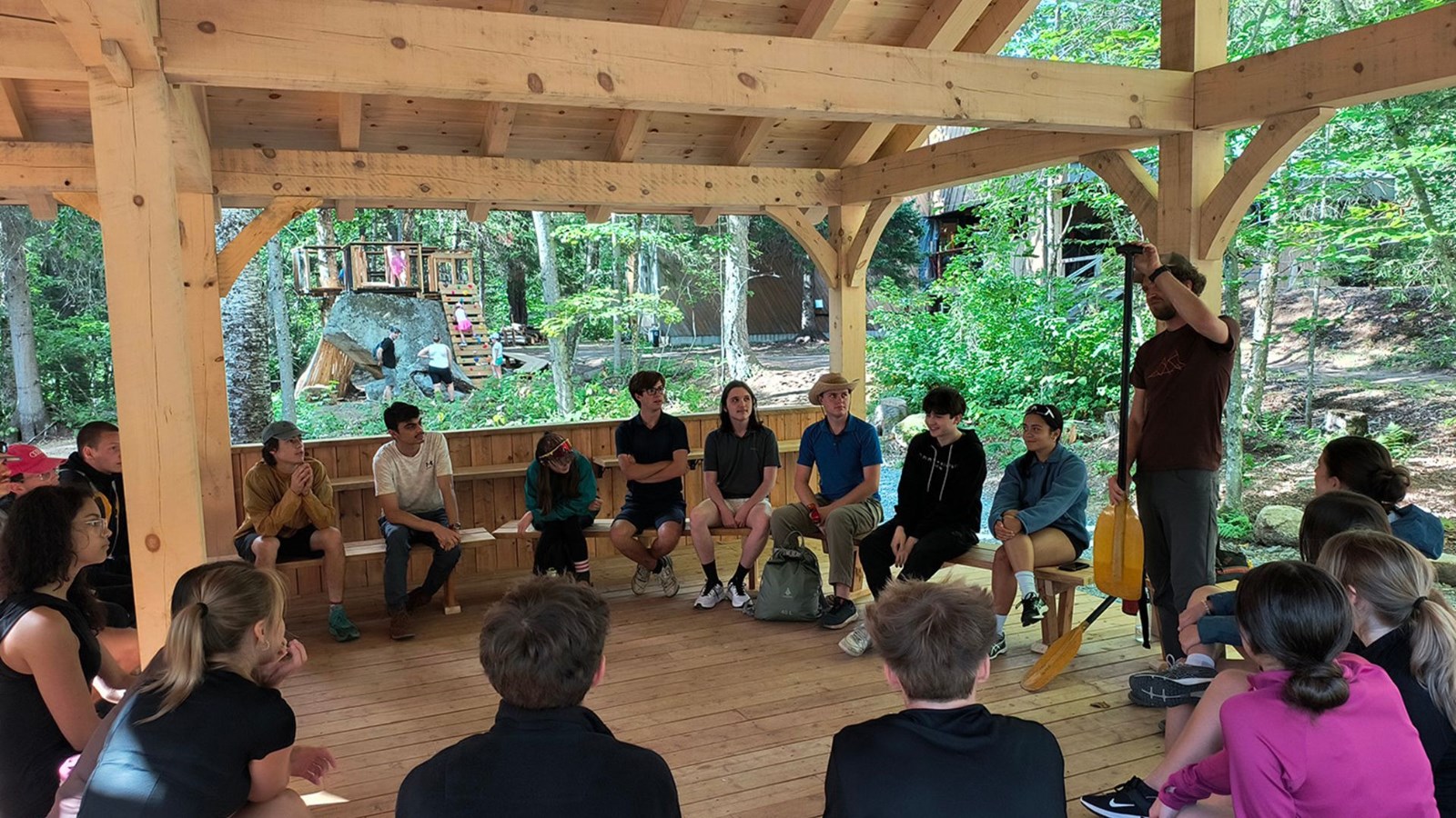 Située au Parc Éco-Laurentides, la toute récente classe nature