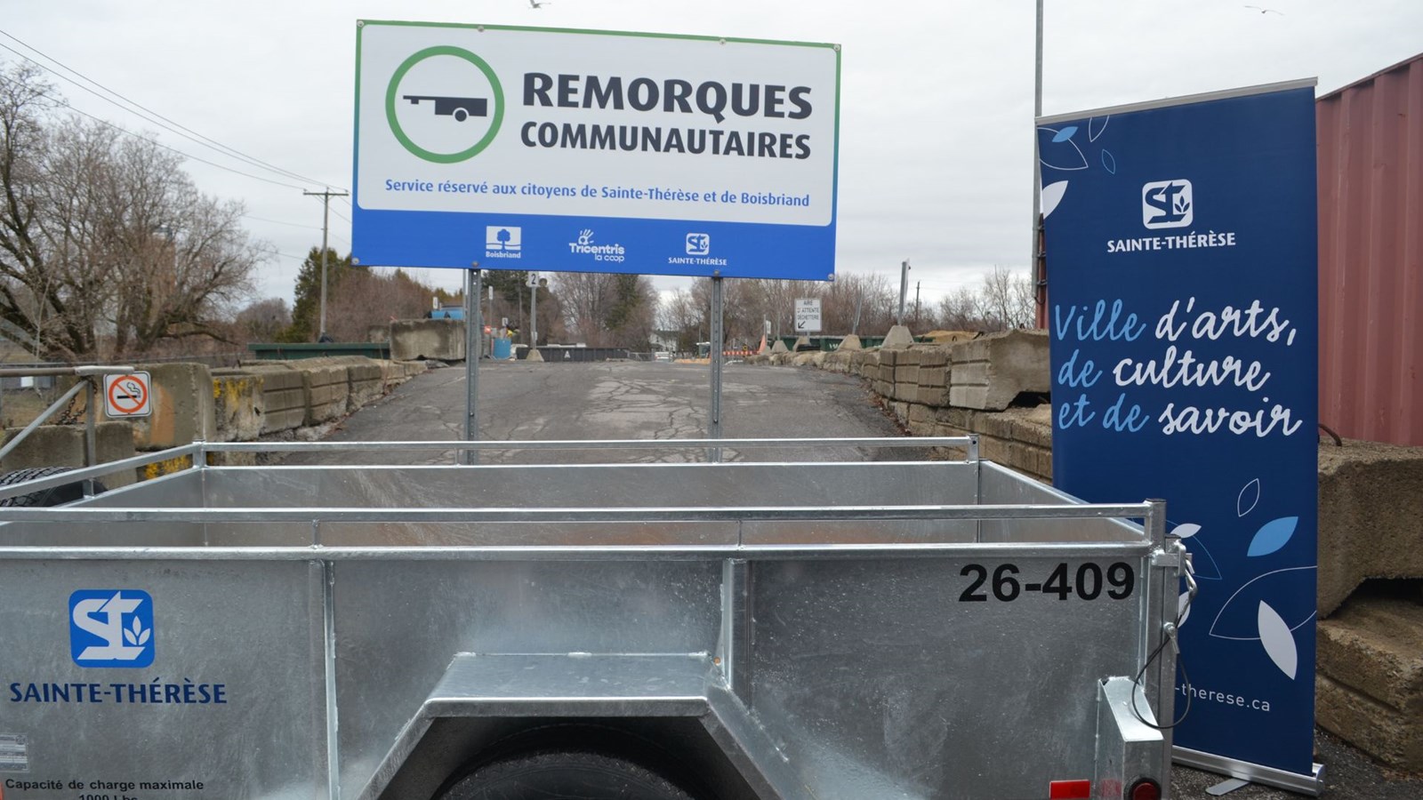 Les remorques pourront être utilisées uniquement durant les heures d’ouverture de l’écocentre et les réservations seront d’une durée de 2 heures.