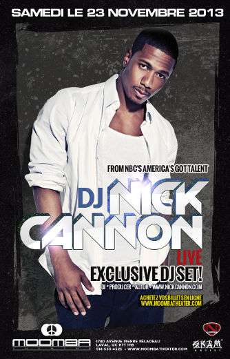 Le DJ Nick Cannon de passage au Moomba