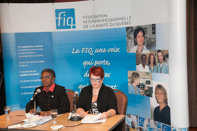 La Fédération interprofessionnelle de la santé du Québec a annoncé jeudi qu'elle appuyait la charte de la laïcité québécoise lors de son conseil fédéral à Laval.