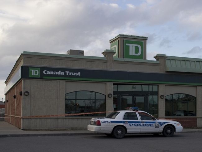 Une succursale de la Banque TD située au Méga Centre Notre-Dame a été braquée mercredi soir.