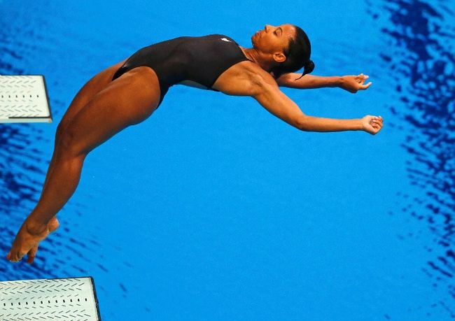 Jennifer Abel a remporté la médaille d'argent à Pékin.