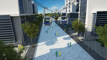 La STL reporte son projet de tramway aérien pour son centre-ville.