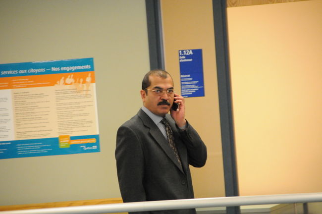 Paresh Patel à sa sortie de la salle d’audience.
