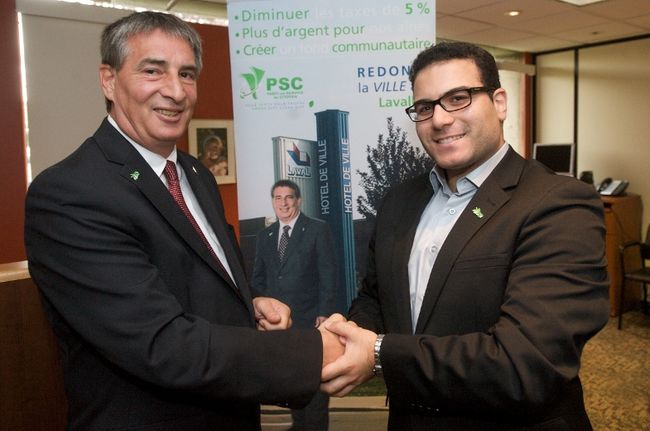 Robert Bordeleau a présenté son nouveau candidat pour le district de Laval-des-Rapides, Étienne Sakr, tout en promettant la création d’un comité jeunesse qui aurait son entrée au comité exécutif s’il est élu.