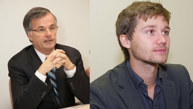 Léo Bureau-Blouin et Guy Ouellette