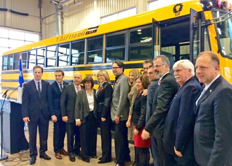 Le premier autobus scolaire électrique à l’essai à Laval