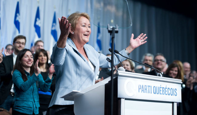 Pauline Marois a présenté la quasi-totalité de ses candidats, samedi, au Sheraton de Laval. Sur la photo ci-contre, Pauline Marois est entourée de ses candidats lavallois Jean Cooke (Chomedey), Djemila Benhabib (Mille-Îles), Léo Bureau-Blouin (Laval-des-Rapides), Suzanne Proulx (Sainte-Rose), Jean Poirier (Vimont) et François-Gycelain Rocque (Fabre).