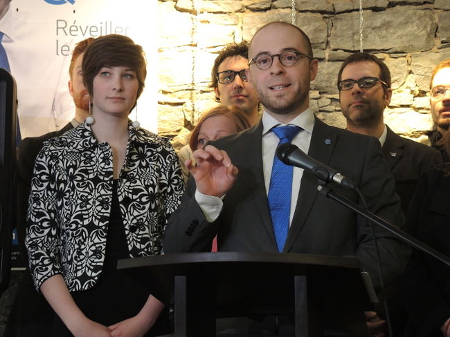 Sol Zanetti a lancé sa campagne électorale le 11 mars dernier à Montréal.