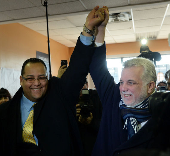 Philippe Couillard et Saul Polo sont confiant de reprendre la circonscription de Laval-des-Rapides le 7 avril prochain.