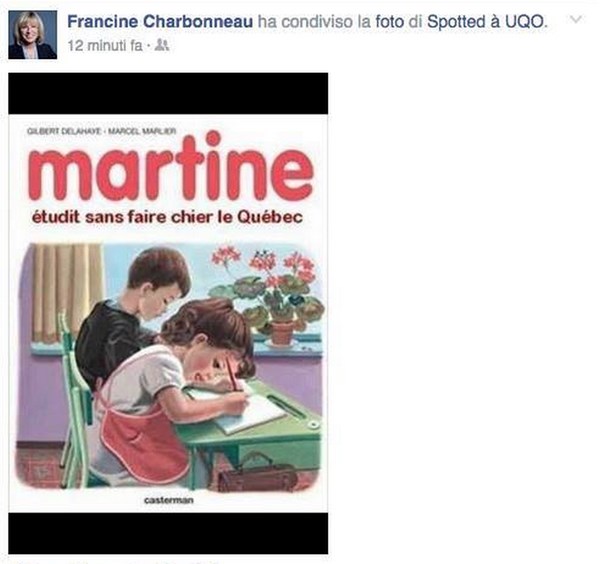 Voici l'image controversée qui s'est retrouvée sur la page personnelle Twitter de la ministre Francine Charbonneau.