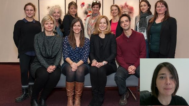 Les membres du conseil d’administration (de gauche à droite, en partant du bas) première ligne, Catherine Quintal, Patricia Lopraino, Guylaine Archambault, Joachim Tanguay, Dominique Bodeven. Deuxième ligne, Marie-Andrée Poulin, Madeleine Dalphond-Guiral, Julie Perron, Sylvie Lessard, Marie-Claude Dion, Charlotte Panaccio-Letendre. En médaillon, Marianne Coineau, directrice générale.