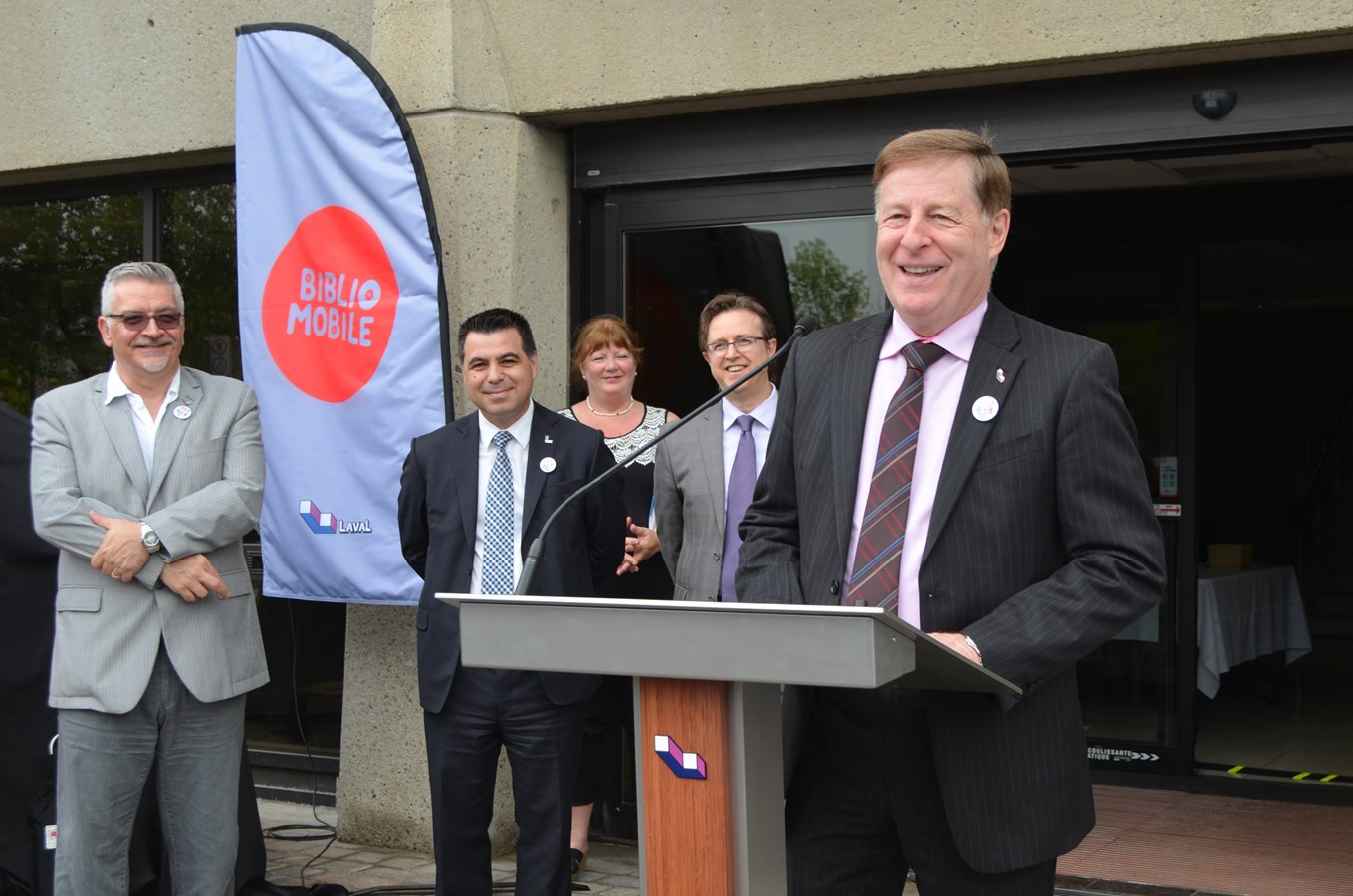 Le maire, Marc Demers, était présent pour cette inauguration.