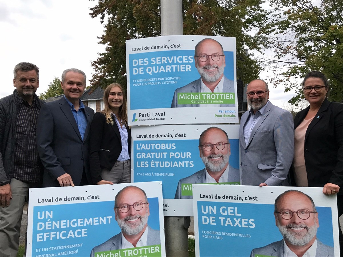 Parti Laval-Équipe Michel Trottier surprend avec une 2e vague d’affichage