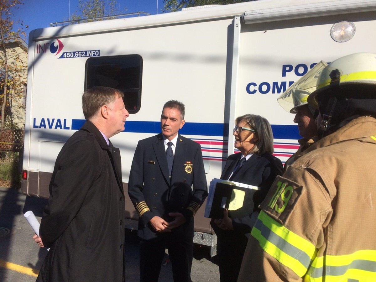 Déraillement de train à Laval