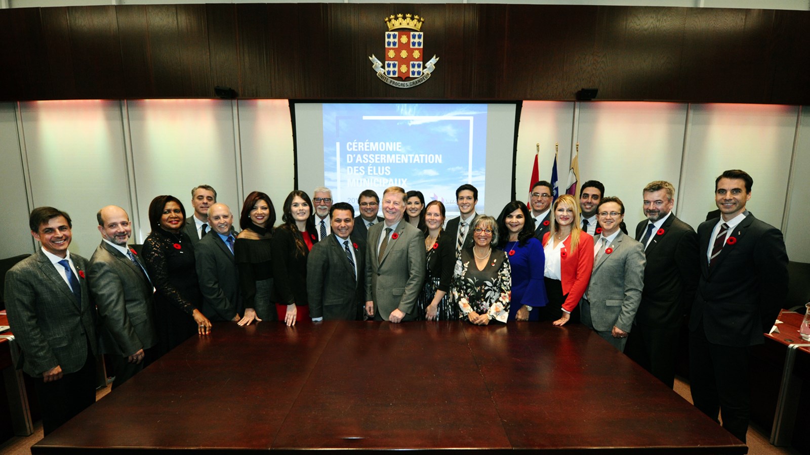 Le nouveau conseil municipal de la Ville de Laval