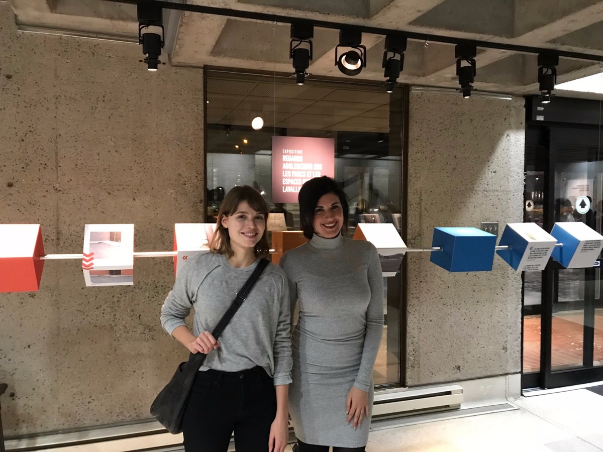 Marguerite Simard-Thivierge, finissante à la maîtrise en urbanisme à l’Université de Montréal et Isabella Tassoni, conseillère municipale de Laval-des-Rapides et responsable des dossiers jeunesse à la Ville.