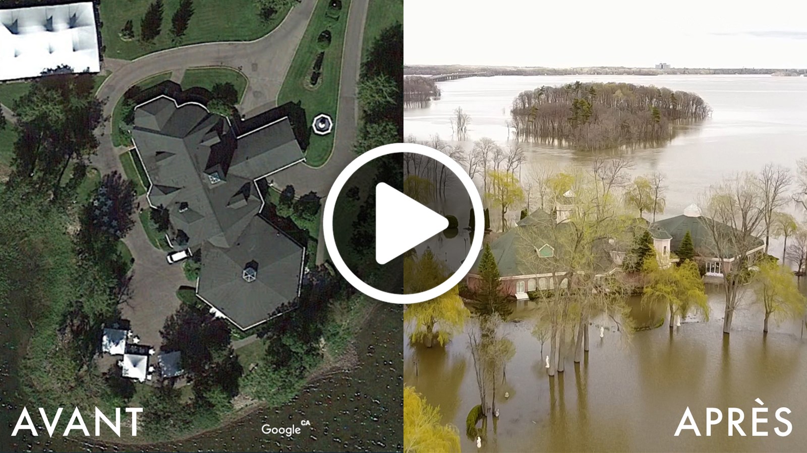 AVANT ET APRÈS inondations 2017