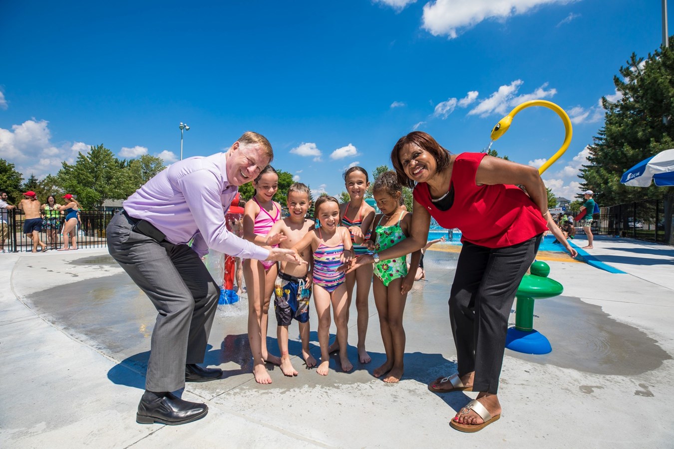 Jeux d’eau au parc des Saules: Un investissement de 391 866 $