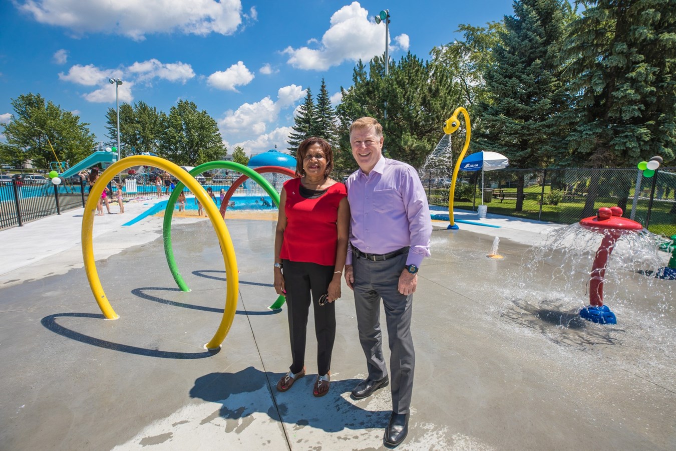 Jeux d’eau au parc des Saules: Un investissement de 391 866 $