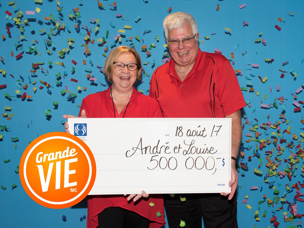 Un couple de Laval remporte une rente à vie grâce à la Grande Vie