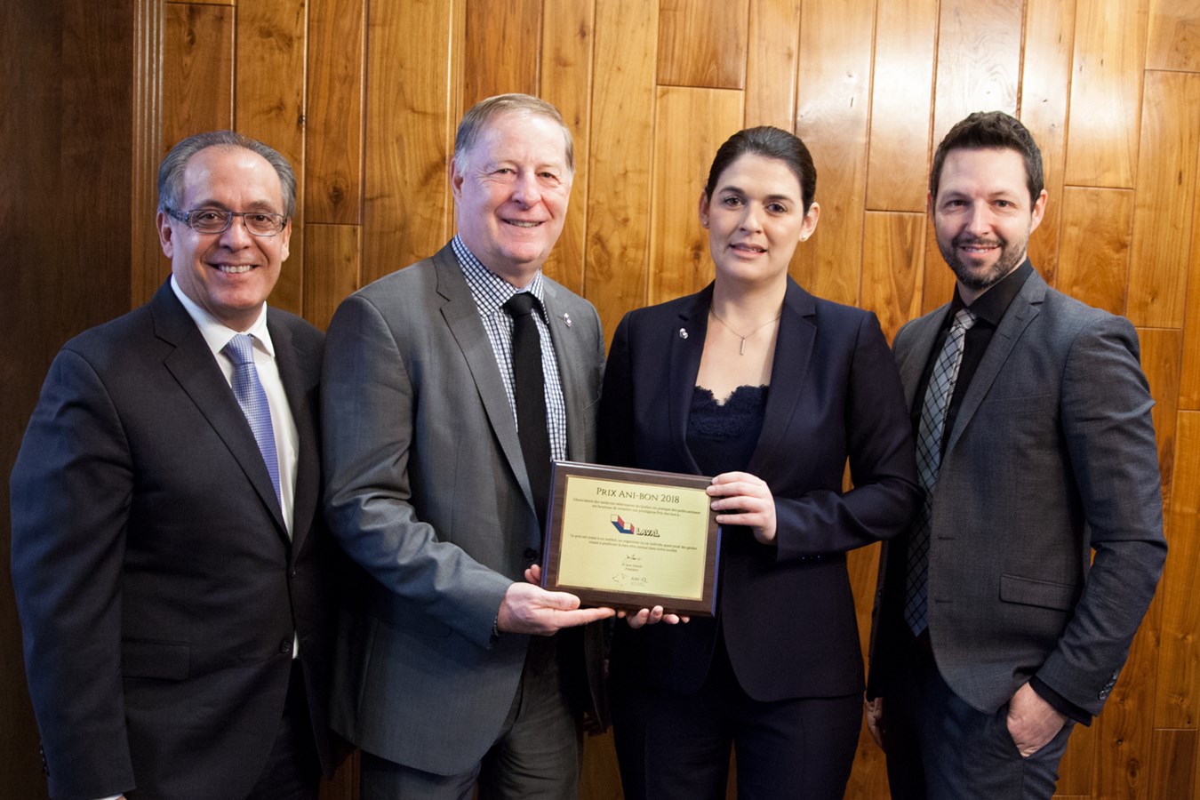 Laval reçoit le prix Ani-Bon 2018