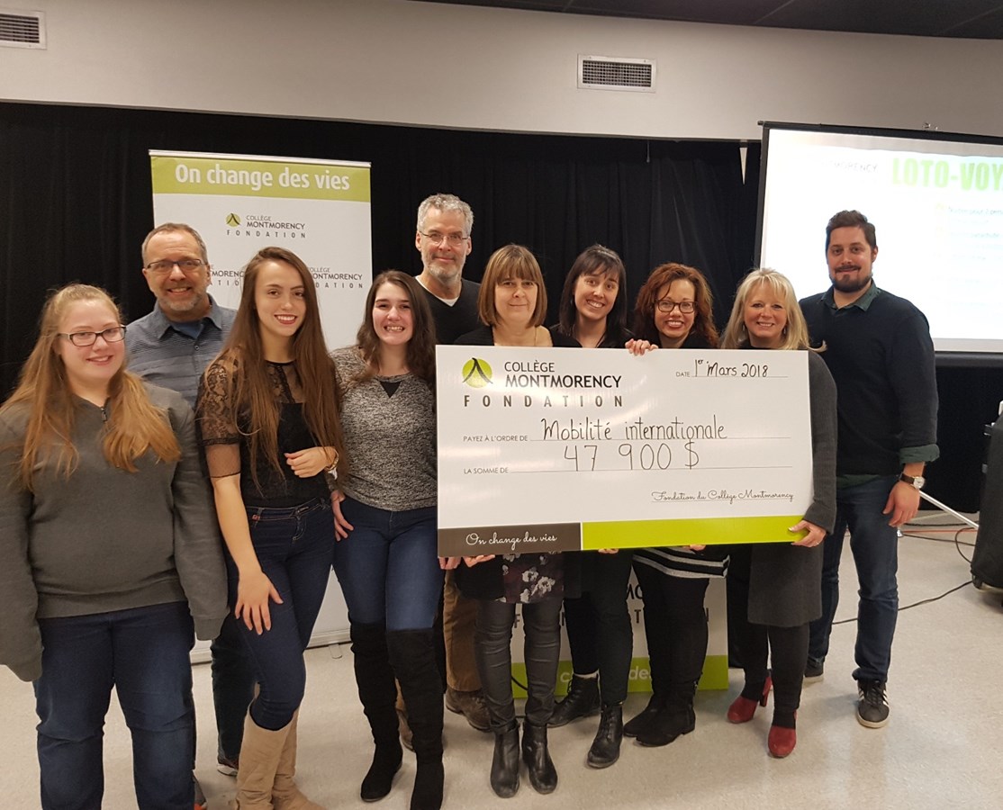 La Fondation du Collège Montmorency permet d’amasser 47 900 $ lors de la Loto-voyage