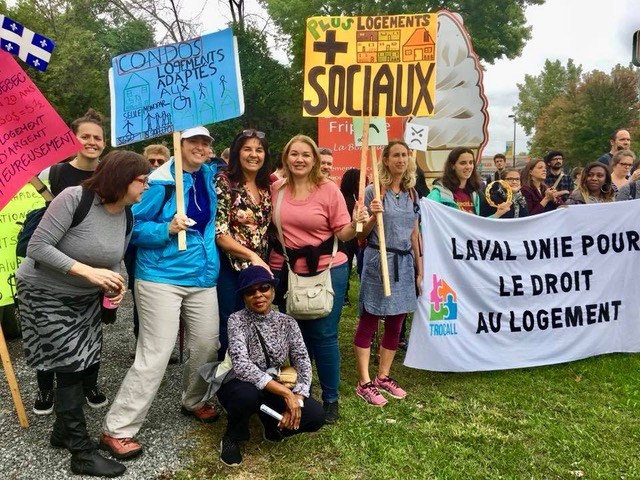 Des candidats et candidates de Québec Solidaire soutiennent la Marche du FRAPRU