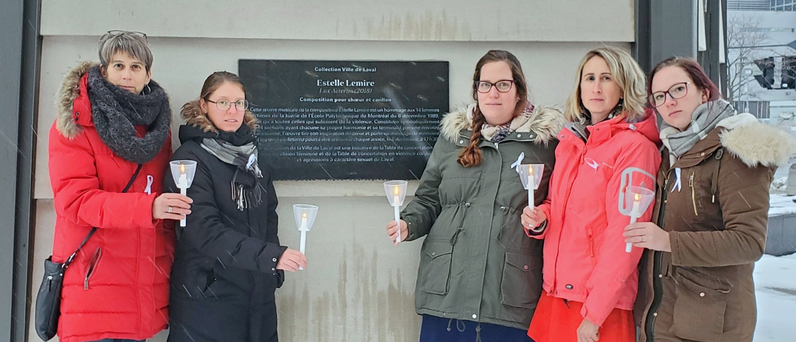Une oeuvre à Laval pendant 12 jours pour lutter conre les violences faites aux femmes