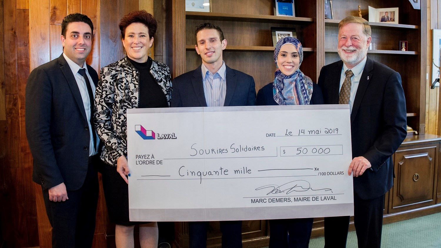 M. Ray Khalil, Mme Nathalie Plante, M. Farid Amer-Ouali, Mme Tasnim Alami, Marc Demers. 