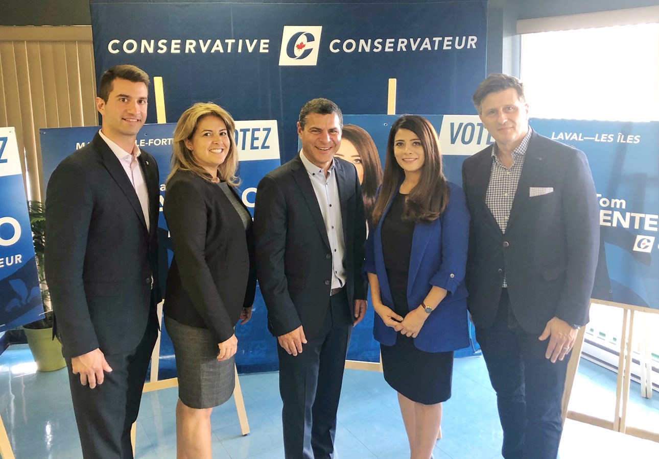 Le lieutenant politique pour le Québec pour le Parti conservateur du Canada était de passage à Laval