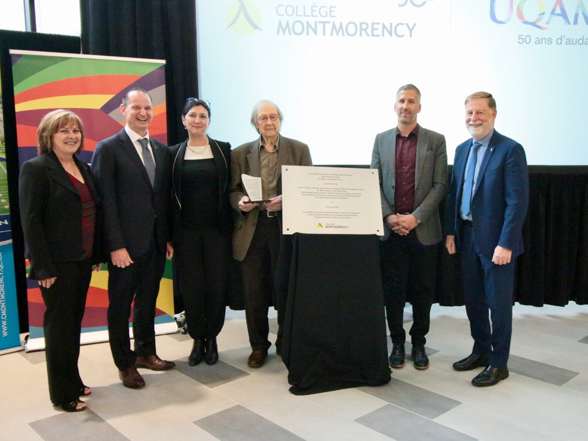 Le Collège Montmorency inaugure le pavillon Guy-Rocher