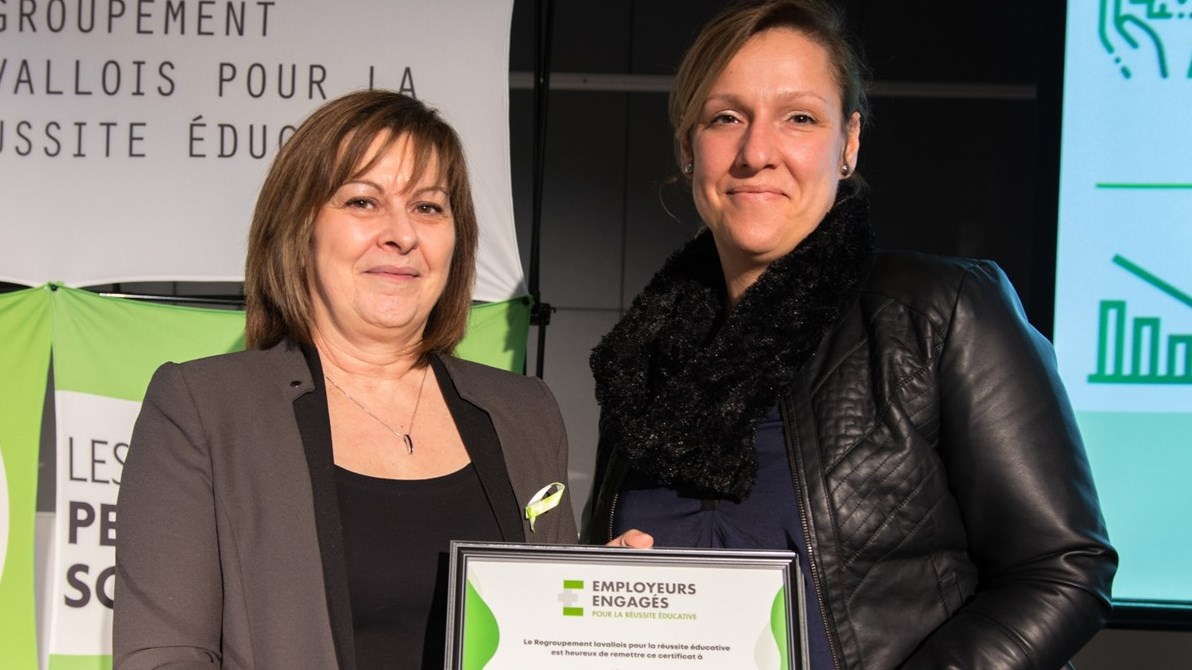 Des employeurs lavallois qui ont été honorés, le 17 février dernier, pour leur engagement pour la réussite éducative de leurs employés-étudiants, comme Croesus...