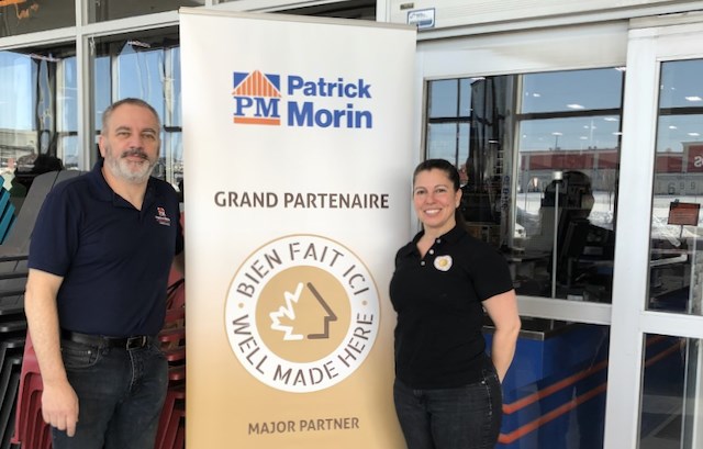 Roger Picard, directeur du Centre de rénovation Patrick Morin et Célie Cournoyer, directrice des opérations chez "Bien fait ici".