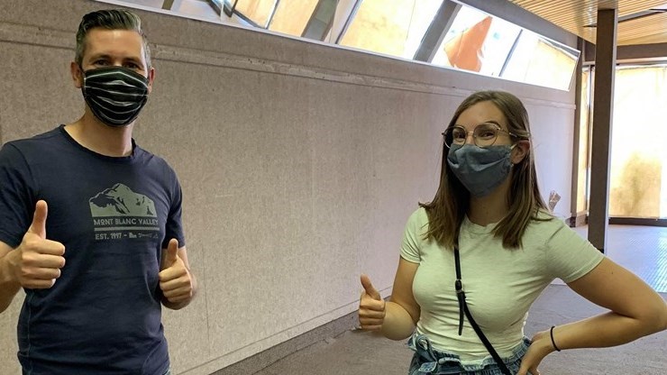 Mathias Schmidt et Amélie Proulx, les cofondateurs de l'épicerie zéro déchet Alterrenative, qui ouvrira à l'automne 2020, ont laissé filtrer un autre indice sur leur local à travers cette photo...