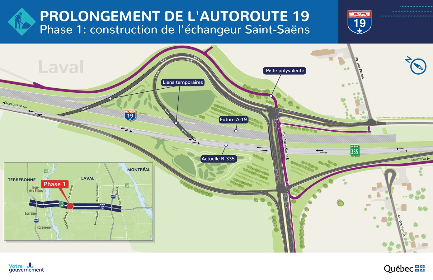 Prolongement de l’autoroute 19: les travaux sont lancés
