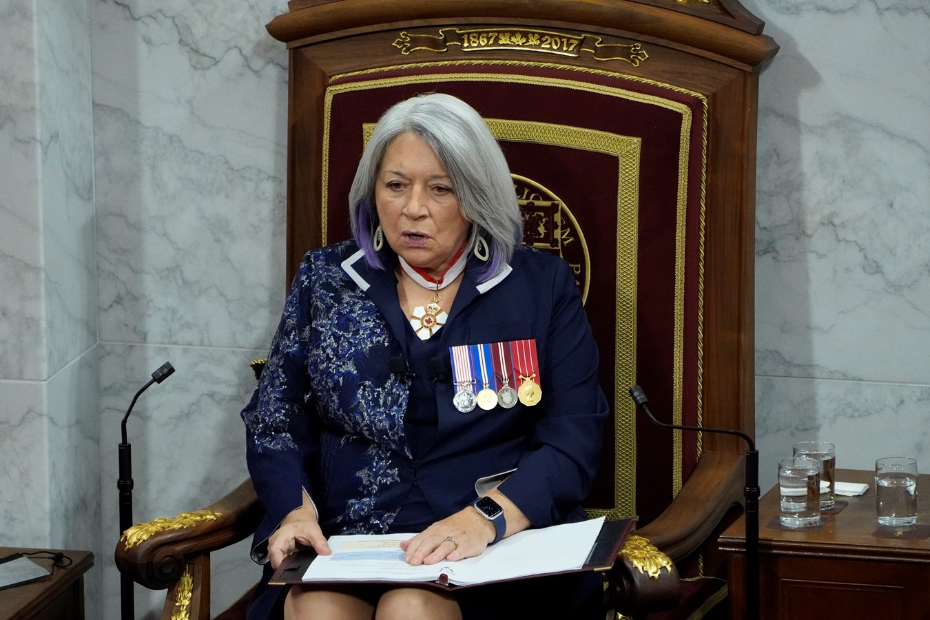 La gouverneure générale du Canada, Mary Simon.