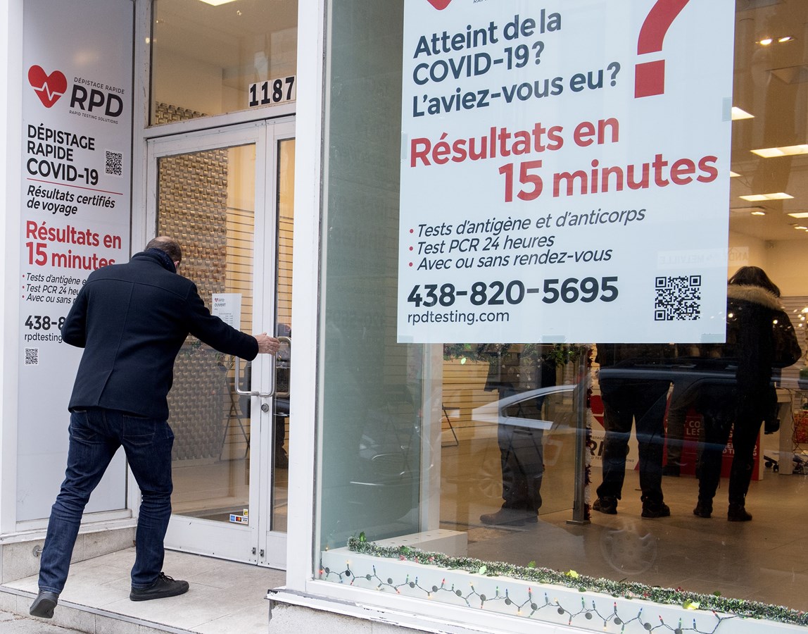COVID-19: le Québec repasse sous le seuil des 2000 nouveaux cas