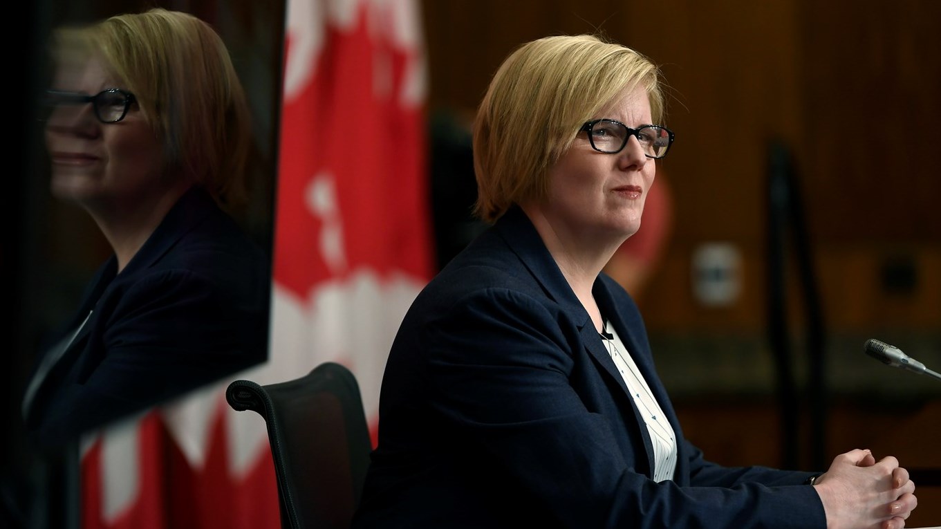Ministre de l’Emploi, Carla Qualtrough,