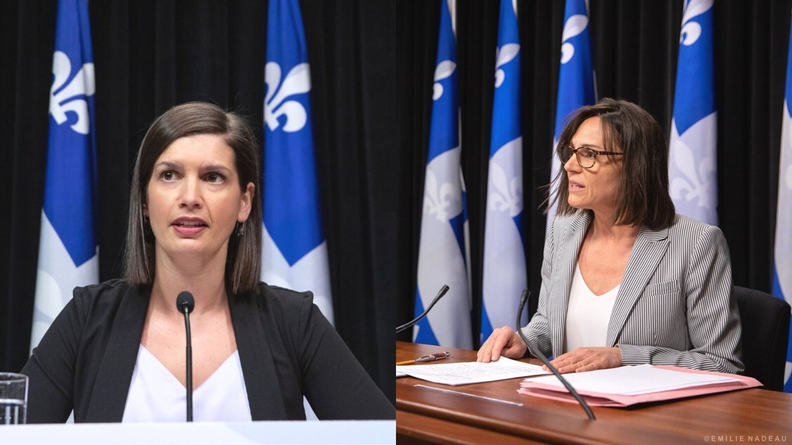 Geneviève Guilbault et Isabelle Charest