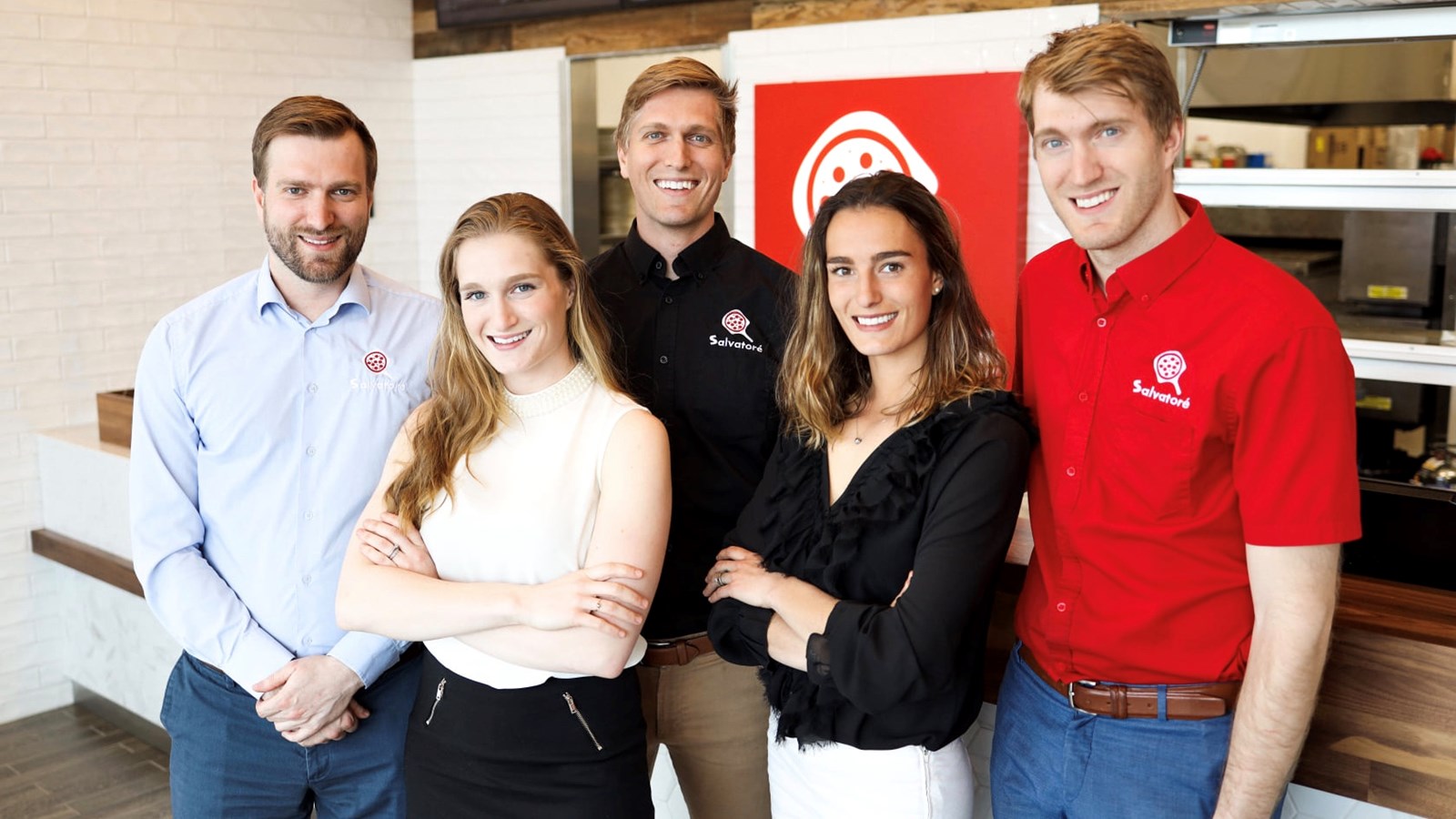 Les 5 actionnaires : Guillaume Jr., Élisabeth, Sébastien, Katarina et Frédéric Abbatiello.