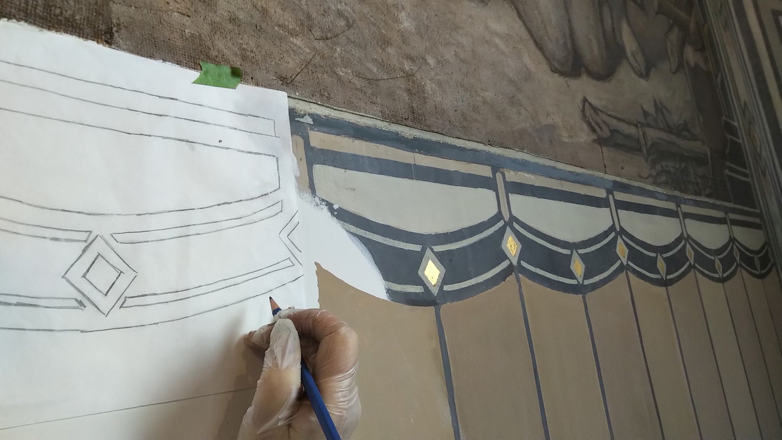 La préparation à l'aide de croquis.