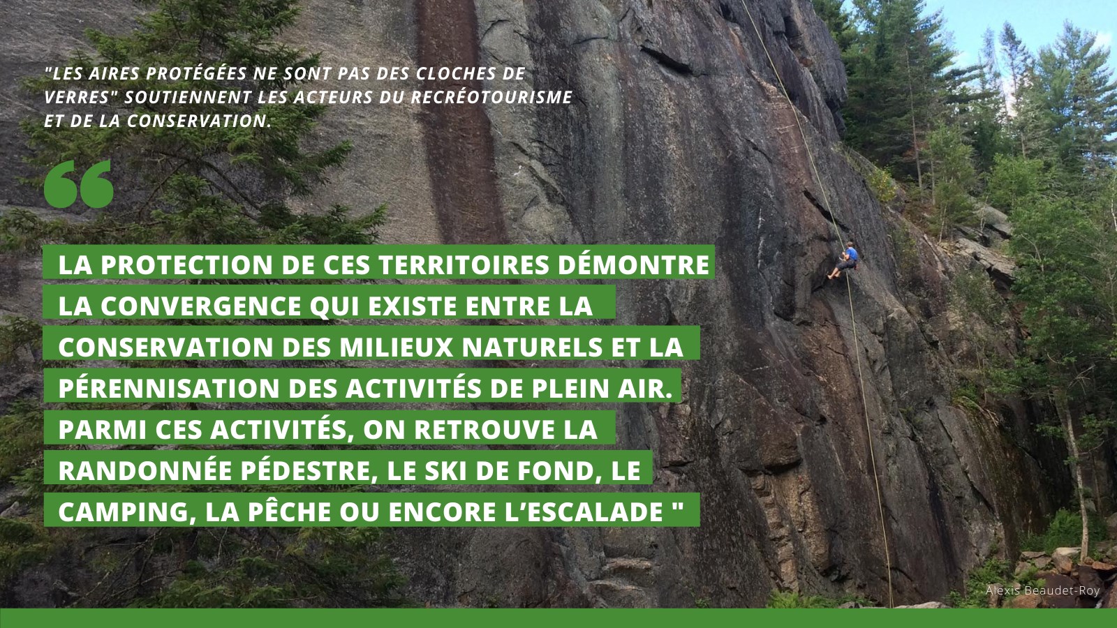 Acteurs du plein air et de la conservation unis pour célébrer la protection de milieux naturels de proximité.