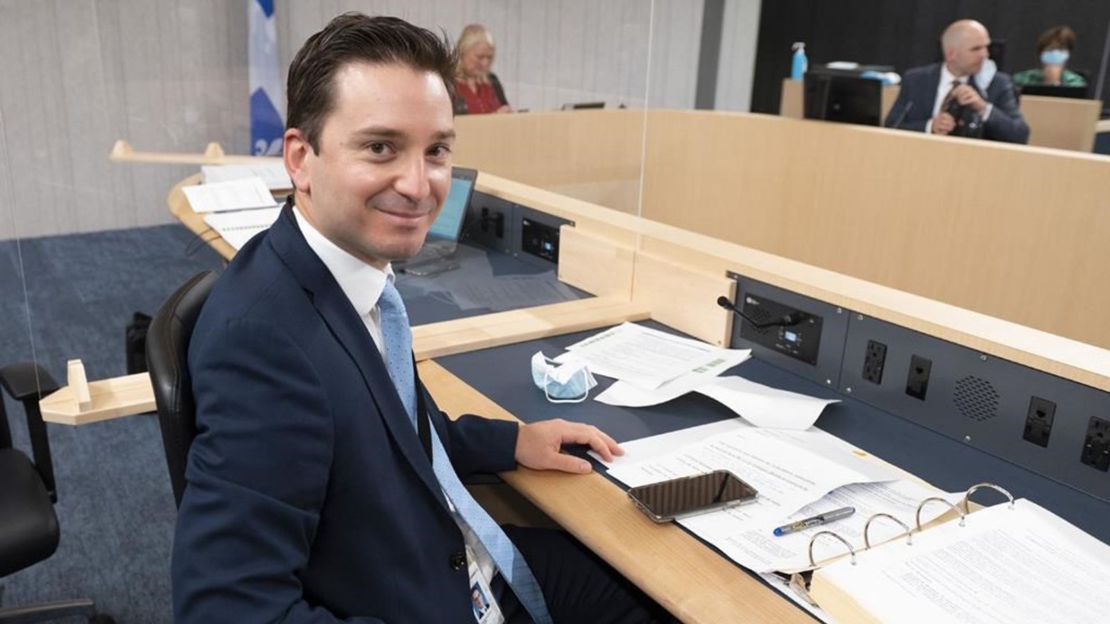 Le ministre de la Justice, Simon Jolin−Barrette.